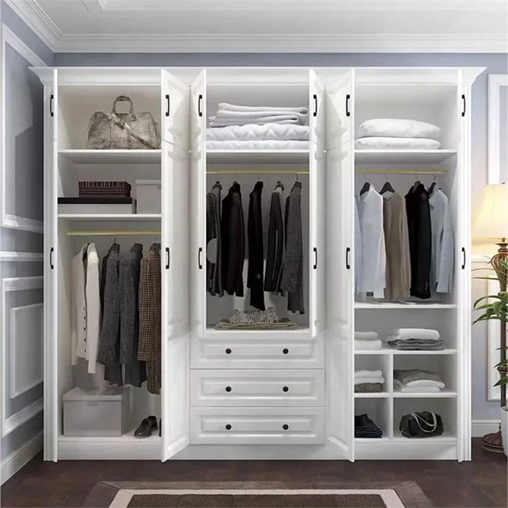Swinging closet doors